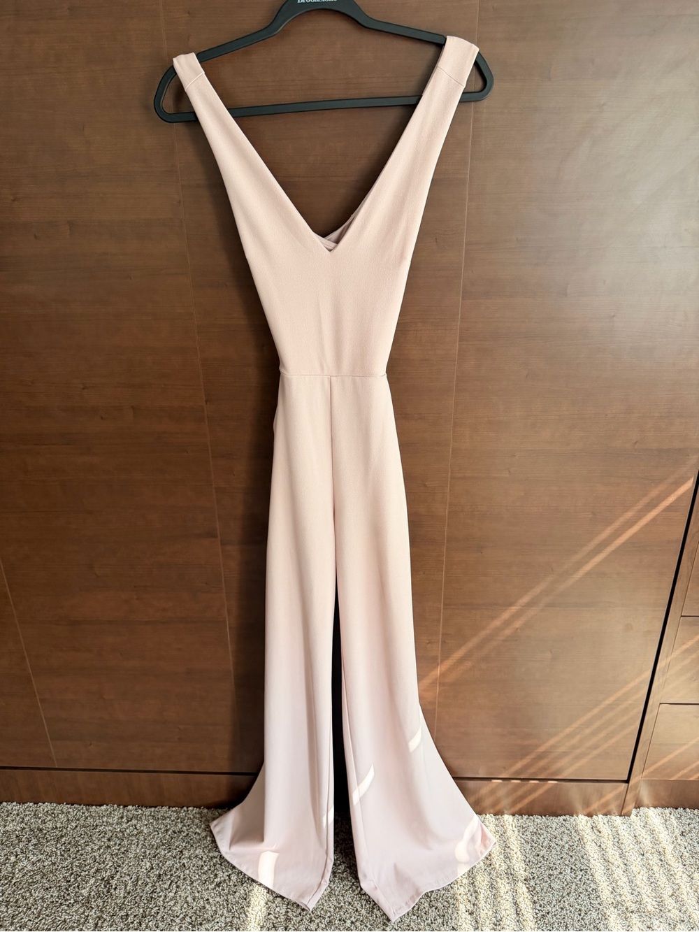 Express One-Shoulder Blush Pink Jumpsuit
